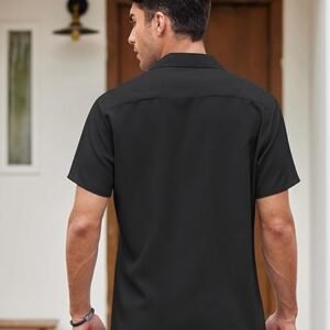 Men's Vintage Bowling Shirt Short Sleeve